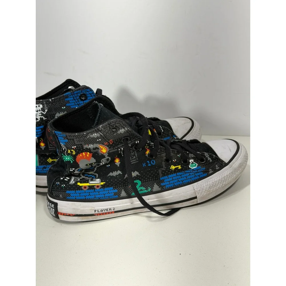 Converse Chuck Taylor All Star 8-Bit Video Game Pixel Art High Top Shoes 5Y